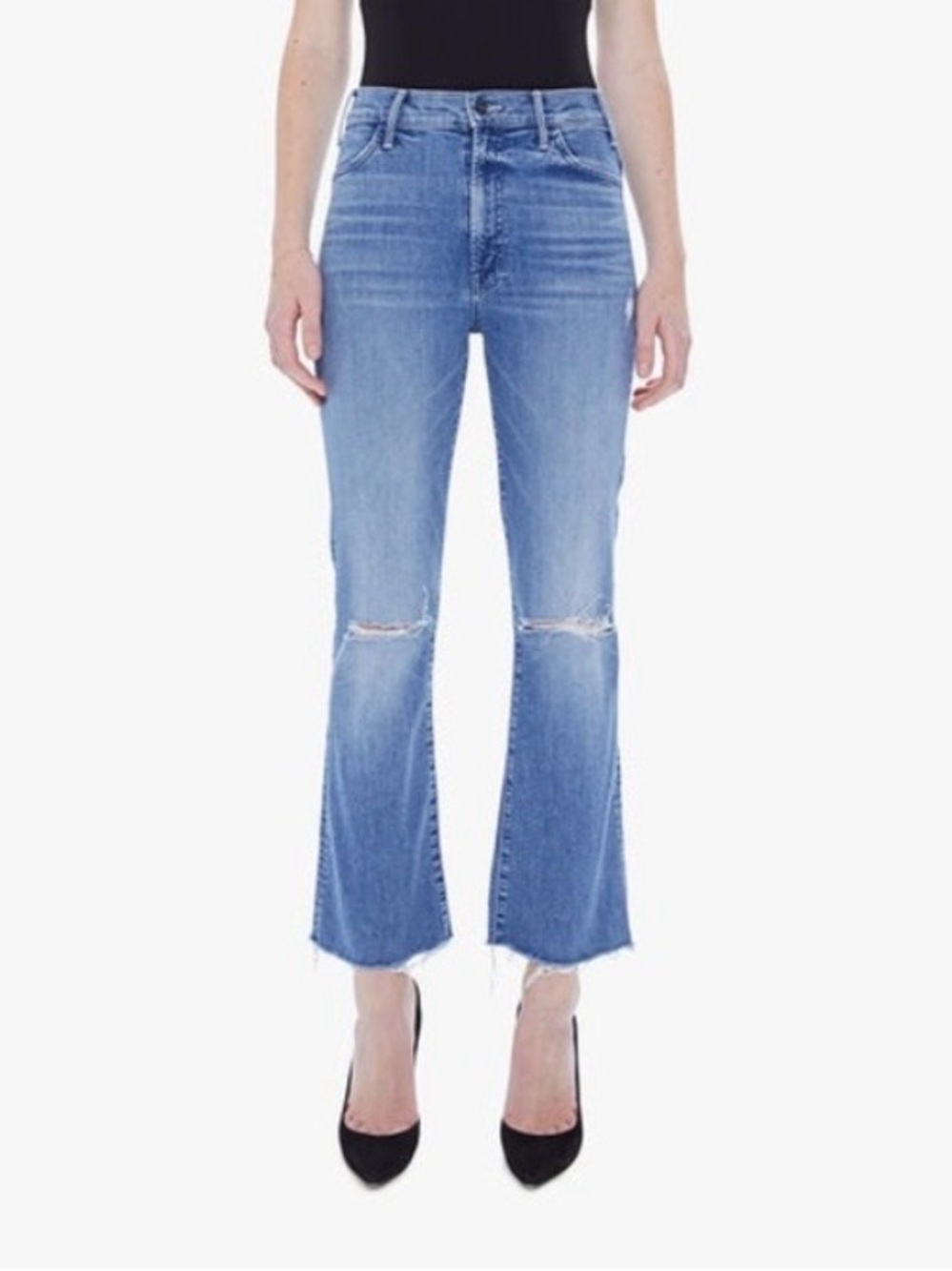 MOTHER The Hustler Ankle Fray Jeans in Can’t Stop Staring Size 29